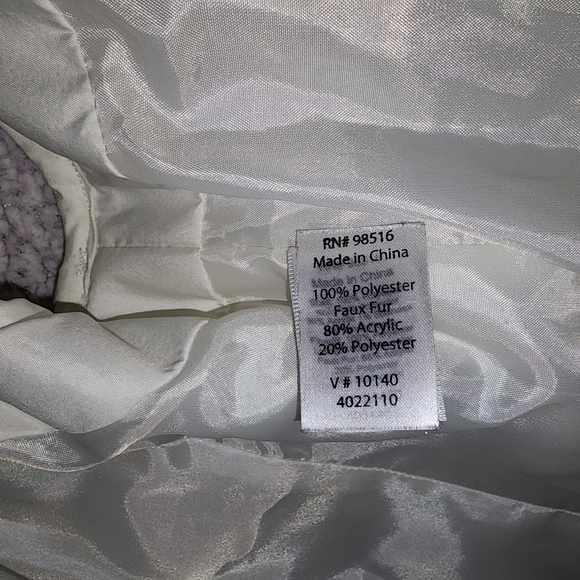 Cold Water Creek , White , Faux Fur , Vest Jacket - Picture 2 of 16